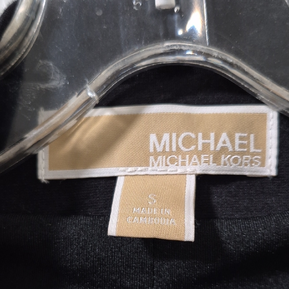 MICHAEL Michael Kors Black Jacket with Gold Zipper - Picture 7 of 9